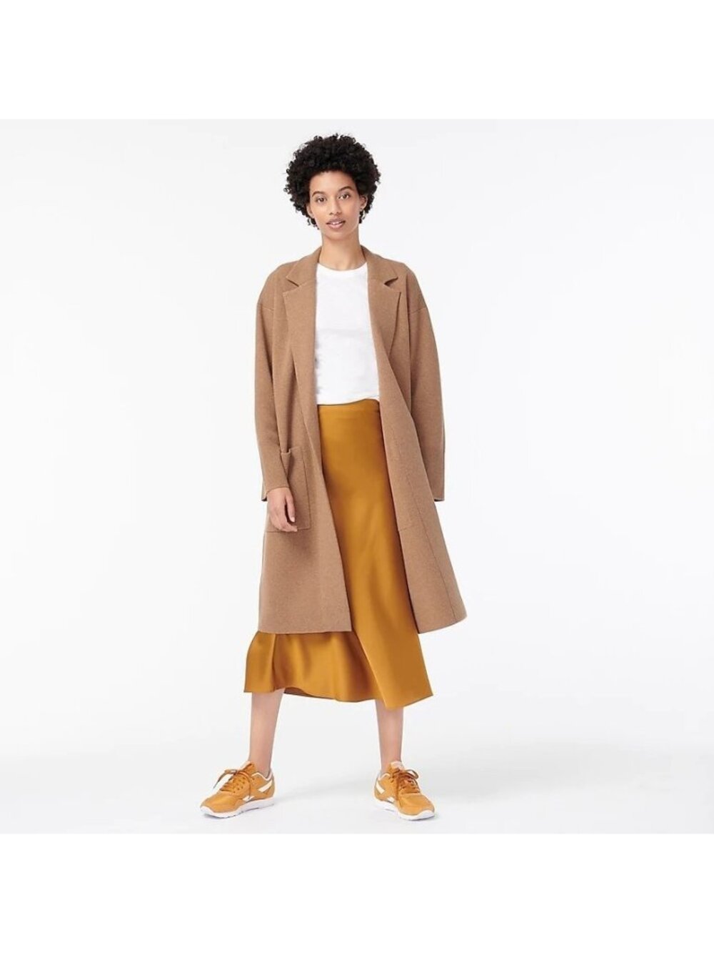 NWT J.Crew Ella in Heather Khaki Open-Front Sweater Blazer Cardigan XXS $178
